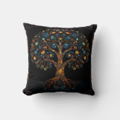 Coussin L'Arbre En Mosaïque Enchantée (Recto)