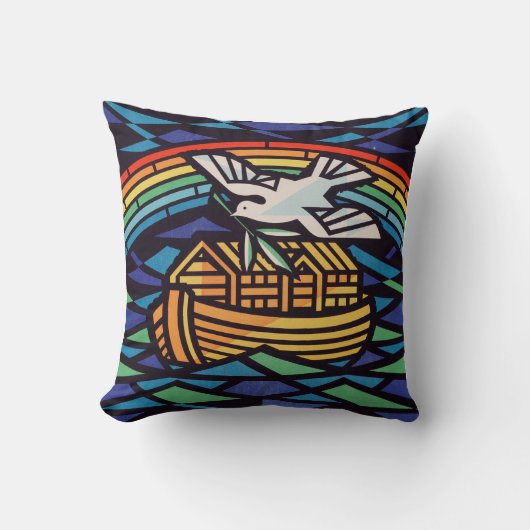 Coussin L'Arche de Noé avec le Saint-Esprit (Recto)
