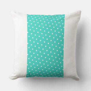 Coussin Large Aqua Turquoise Points De Frappe Colorés Sur