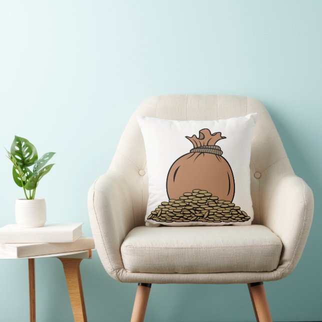 Coussin L'argent compte même dans les rêves (Chaise)