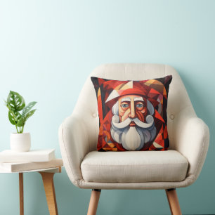 Coussin L'art abstrait du Père Noël