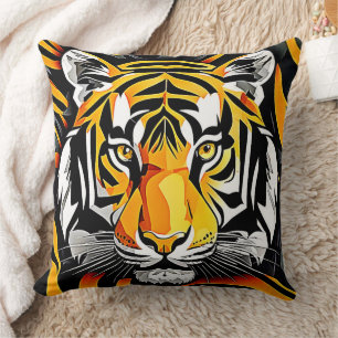 Coussin L'art Abstrait du tigre