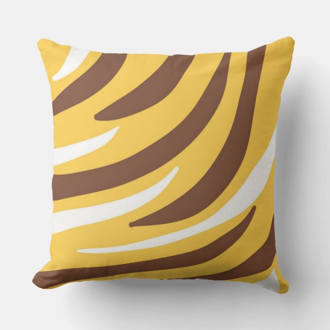 Coussin l'art abstrait tigre (Recto)