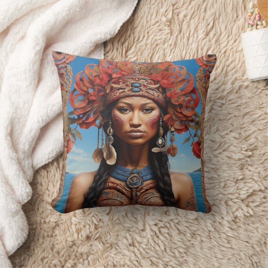 Coussin L'art de fusion tribale dynamique (Couverture)