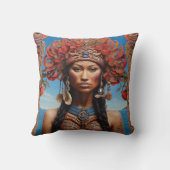 Coussin L'art de fusion tribale dynamique (Verso)