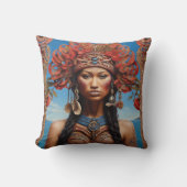 Coussin L'art de fusion tribale dynamique (Recto)