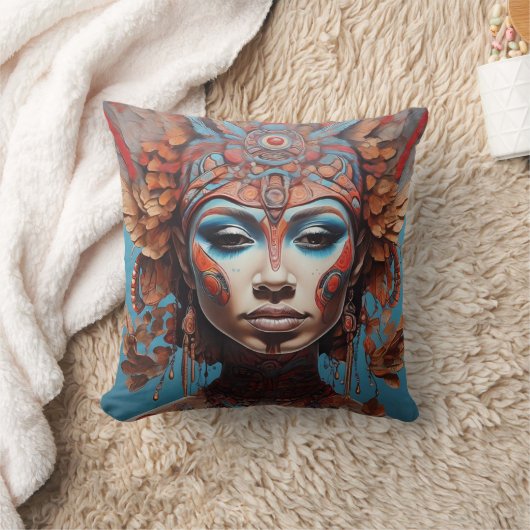 Coussin L'art de fusion tribale dynamique (Couverture)