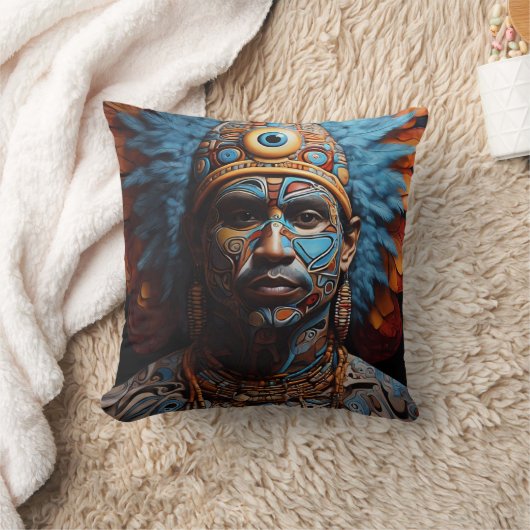 Coussin L'art de fusion tribale dynamique (Couverture)