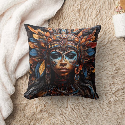Coussin L'art de fusion tribale dynamique (Couverture)