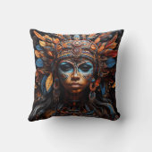 Coussin L'art de fusion tribale dynamique (Verso)