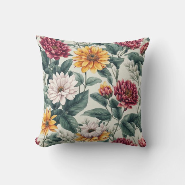Coussin L'art des fleurs (Recto)