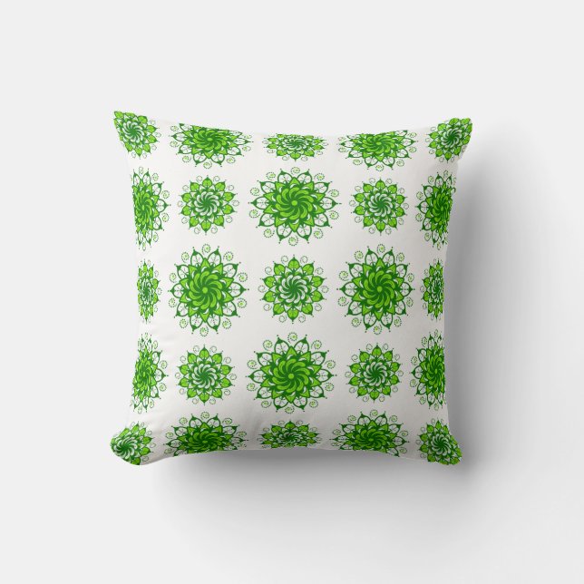 Coussin l'art du mandala motif (Recto)