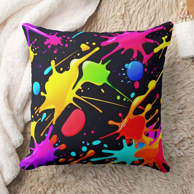 Coussin L'Art Liquide : Dynamique et Vibrant (Couverture)