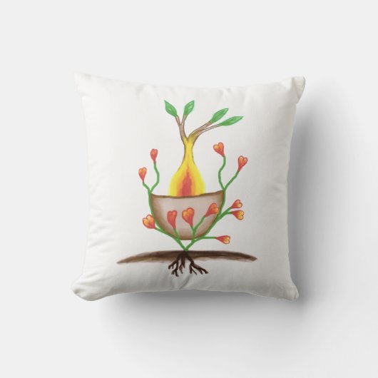 Coussin L'art Plante de l'enfant (Recto)