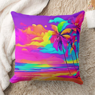 Coussin L'art tropical vibrant