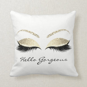 Coussin Lash de maquillage des yeux blancs Hello Gorgey Go