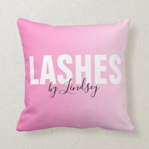 Coussin Lashes Salon de beauté Custom Pink