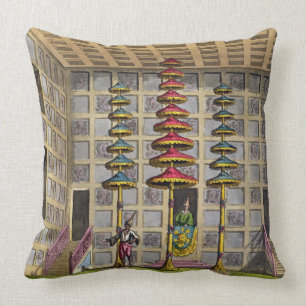 Coussin L'assistance Hall, Cochin Chine, plaquent 88 de