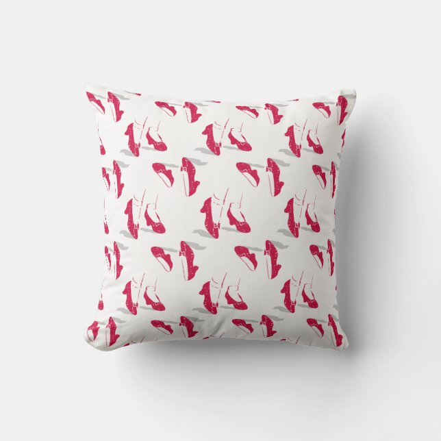 Coussin L'Assistant D'Oz™ | Motif Ruby Slippers™ (Recto)