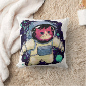 Coussin L'astronaute Chat coloré (Couverture)