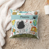 Coussin L'astronaute spatial sur la mission de Galaxie (Couverture)