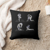 Coussin L'astronaute spatial Yoga Poses (Couverture)