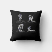 Coussin L'astronaute spatial Yoga Poses (Recto)