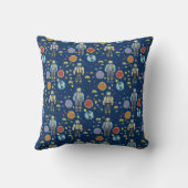 Coussin L'astronaute spatiale Homme coloré (Verso)
