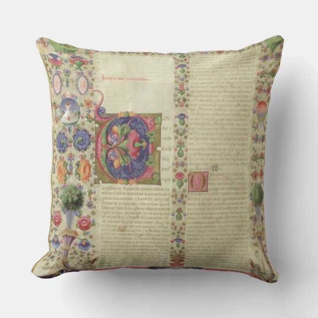 Coussin Lat 422 VolI fol.280v le début du livre de (Recto)