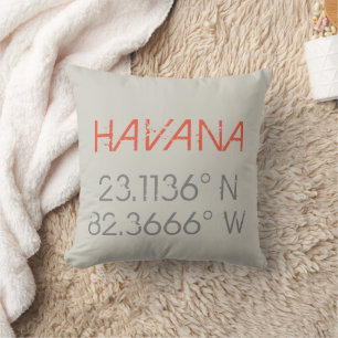 Coussin Latitude de la Havane
