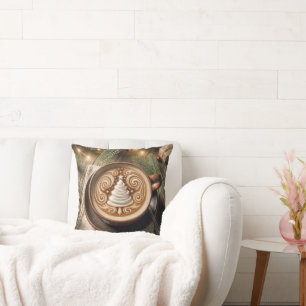 Coussin Latte de l'arbre de Noël