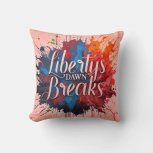 Coussin L'aube de la liberté tombe