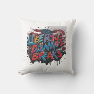 Coussin L'aube de la liberté tombe