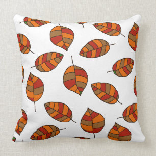 Coussin L'automne laisse le Motif Feuille rouge sur n'impo