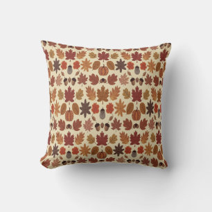 Coussin L'automne vibre laisse Motif avec les couleurs d'a