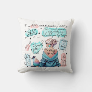 Coussin L'autonomisation des femmes inspire une affirmatio