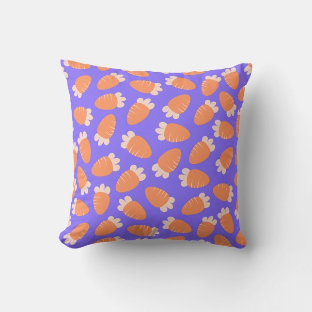 Coussin Lavande de carottes Chubby (Recto)