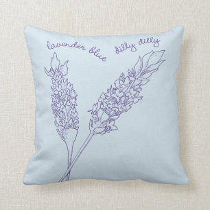 Coussin Lavande Dilly bleu Dilly