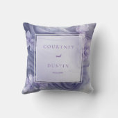 Coussin Lavande douce Mariage floral (Verso)