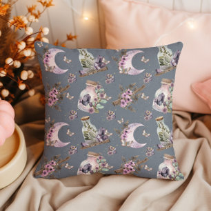 Coussin Lavande mystique Boho Lavender Lune et potions