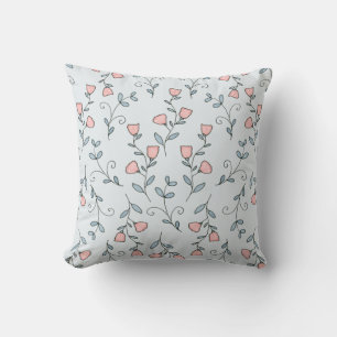 Coussin Lavande rose rose moelleuse Boho florale douce sur
