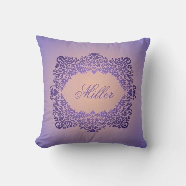 Coussin Lavender Elegance Personnalisé (Recto)