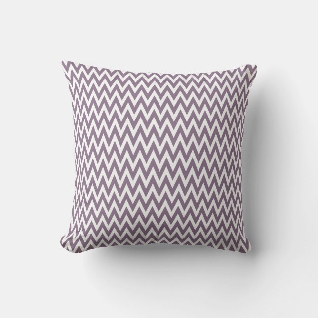 Coussin Lavender Elegant Chevron Design (Recto)