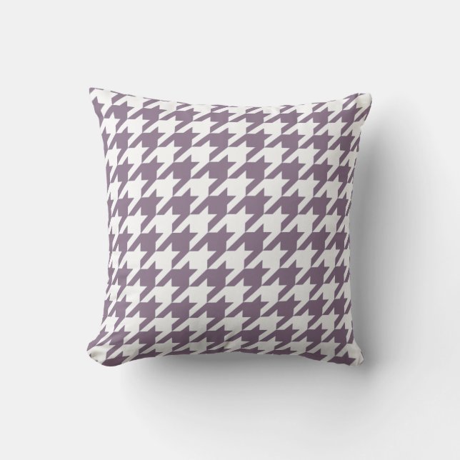 Coussin Lavender Elegant Houndstooth (Recto)