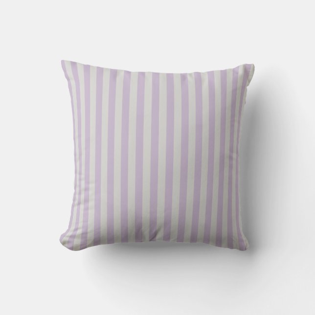 Coussin Lavender Lilac Gris et Violet Gris (Recto)