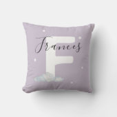 Coussin Lavender Personalized Baby Name Pillow Custom (Recto)