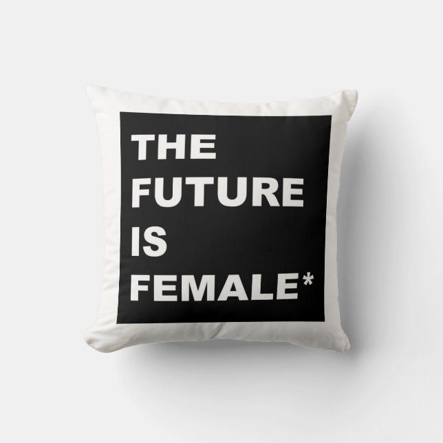 Coussin L'avenir est féminin* (Recto)