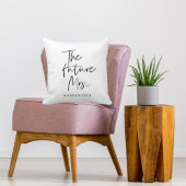 Coussin L'avenir Mme et votre nom | Cadeau de beauté moder