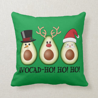 Coussin L'Avocado de Noël Frosty, Rudolph et Père Noël