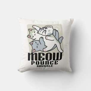 Coussin Laze Furr Days - Cute Lazy Cats Design